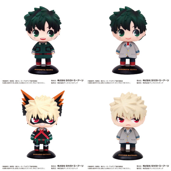 My Hero Academia Yura Yura Head 我的英雄學院 (Izuku Midoriya / Izuku Midoriya (uniform) / Katsuki Bakugo / Katsuki Bakugo (uniform))