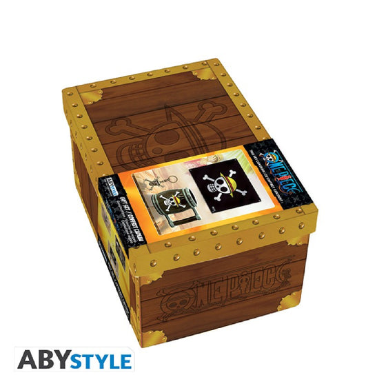 ONE PIECE - Premium Gift Set - "Skull" - Flag (ABYDCT001) + 3D Metal Keychain + 3D Mug (ABYMUG711)