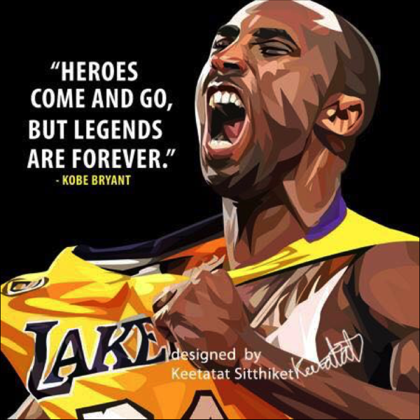 Pop Art Poster Wall Decoration Drawing NBA Kobe Bryant Heroes