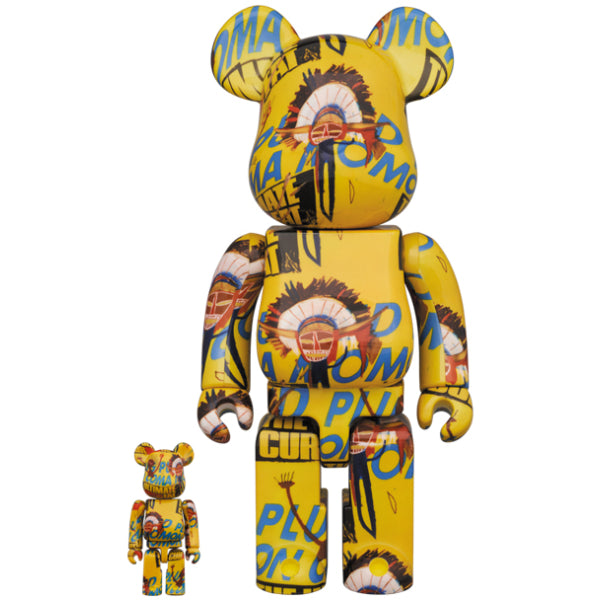 BE@RBRICK Andy Warhol × JEAN-MICHEL BASQUIAT #3 100％ & 400％