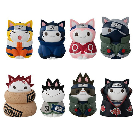 Nyaruto! Naruto Konoha no Yukai na Nyanko-tachi (Set of 8) (PVC Figure)