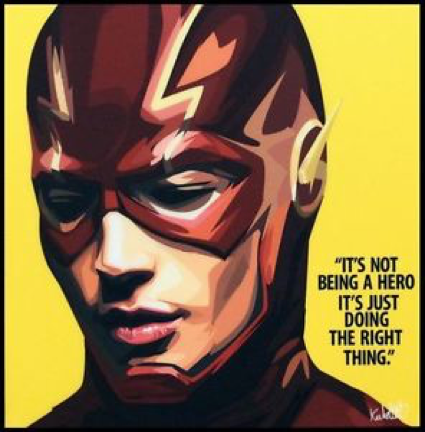 Pop Art Wall Decoration Drawing (The Flash)