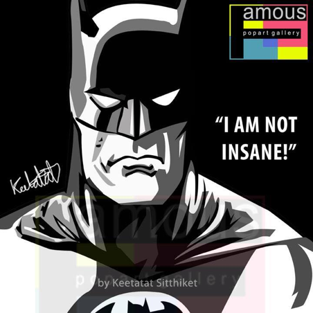 Pop Art Wall Decoration Drawing (Batman Insane)
