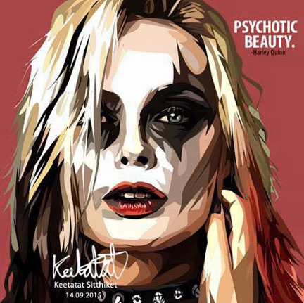 Drawing (Harley Quinn Psychotic Beauty)_Art_Arteria - Up-Next