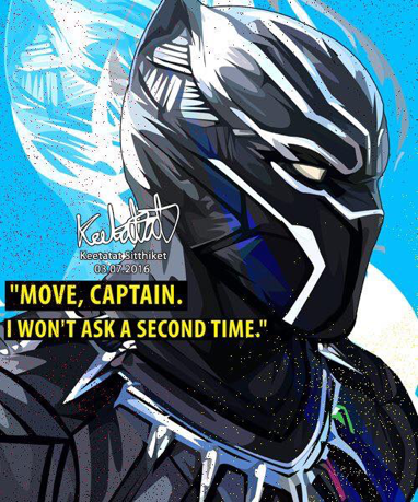Pop Art Wall Decoration Drawing (Black Panther)