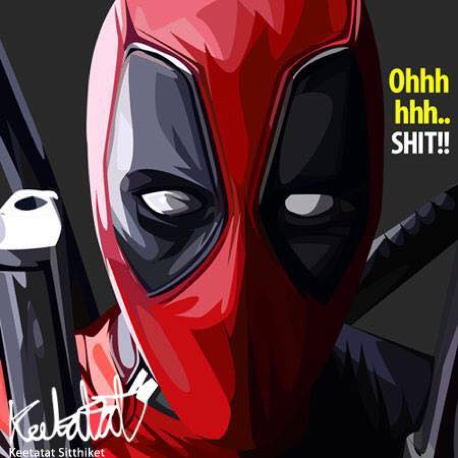 Drawing (Deadpool Oh shit)_Art_Arteria - Up-Next