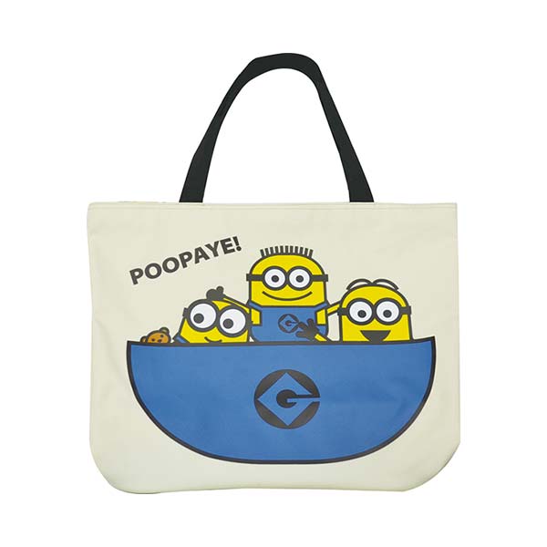Large capacity Zipper Minions Big Tote Bag 迷你兵團玩具精品 | Up-Next HK