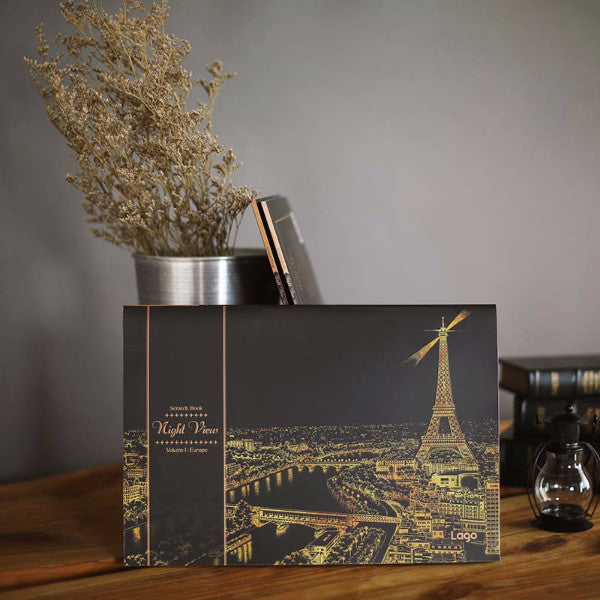 Lago Scratch Art City Night View Drawing Series Volume1 Europe