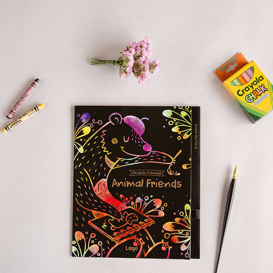 Scratch Coloring Kids - Animal Friends_Art, Fun :)_LAGO - Up-Next