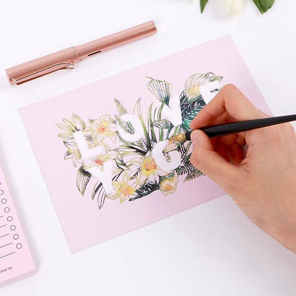 Scratch Postcard Message - Love you_Art, Fun :)_LAGO - Up-Next