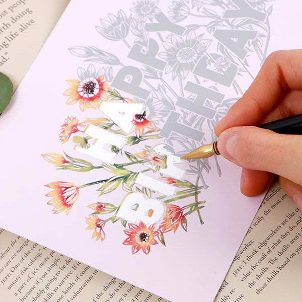 Scratch Postcard Message - Happy Birthday_Art, Fun :)_LAGO - Up-Next