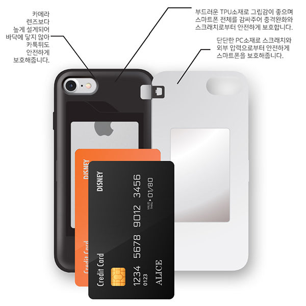 美女與野獸 Belle 信用卡八達通手機殻保護套 iPhone Case XS Max 7Plus 8Plus