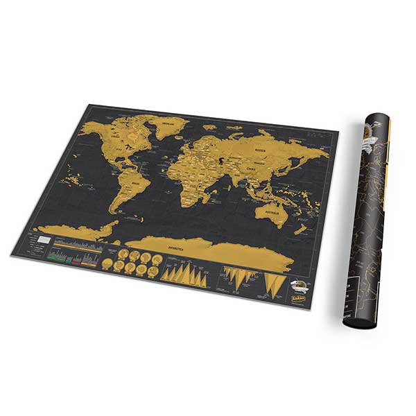 刮刮世界地圖海報 Deluxe Travel Edition Personalised UP-NEXT HK