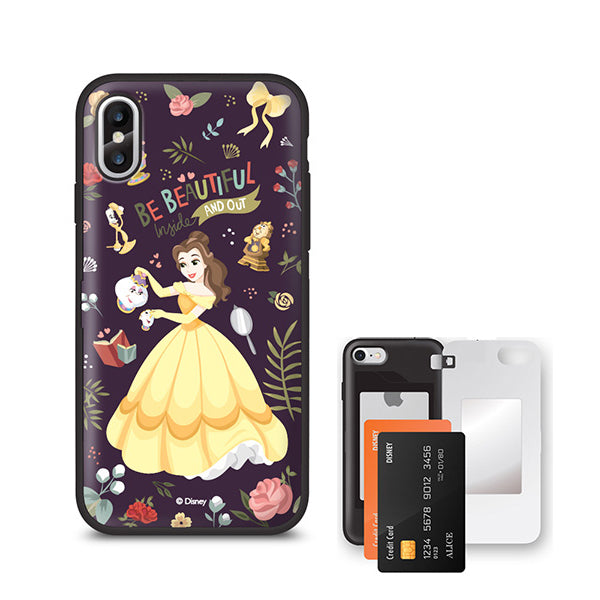 Disney Beauty & The Beast Belle Be Beautiful iPhone Card Mirror Case