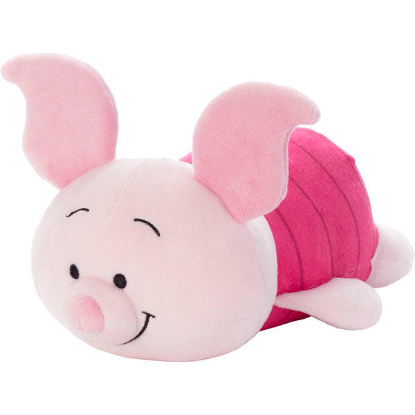 Disney Mocchi Mocchi Winne the Pooh Piglet Plush Doll 小熊維尼小豬仔Q版趴地毛公仔