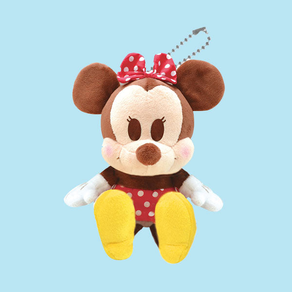 Disney Sitting Soft Toy Doll Minnie Mouse KeyChain_Up-NEXT HK 迪士尼米妮公仔