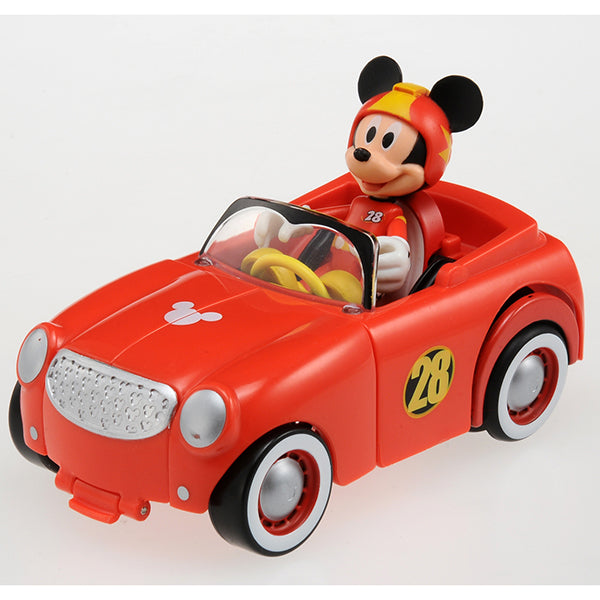 Disney TOMY ROAD RACERS TRANSFORMATION HOT ROD MICKEY MOUSE Toy Car 變形復古賽車米奇老鼠