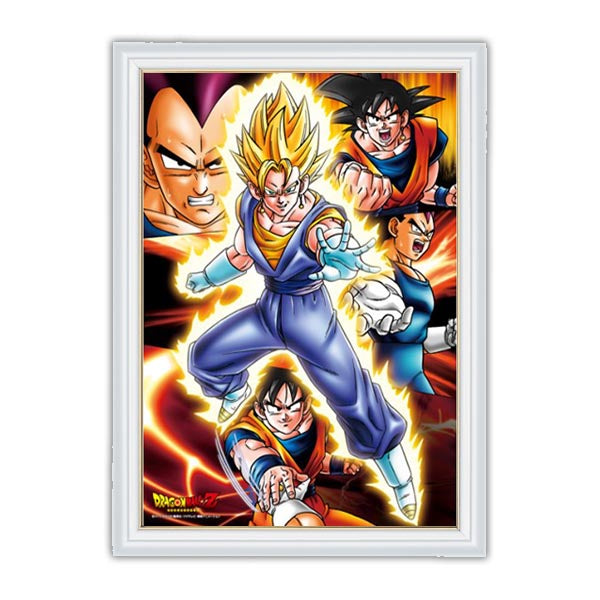 Dragon Ball Z 108 pieces of puzzle <最強の戦士~> Vegetto 18.2x25.7cm with Frame included