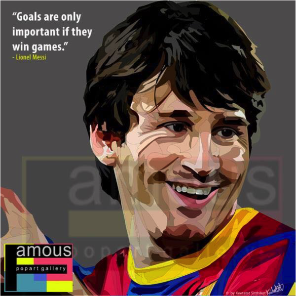 Drawing (Lionel Messi - Grey)_Art_Arteria - Up-Next
