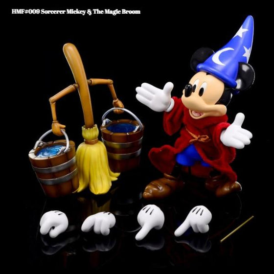 HMF#009&#009S Disney Sorcerer Mickey & The Magic Broom Figure| Herocross | Up-next HK