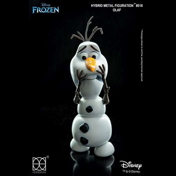 Herocross Disney HMF#018 Frozen Snowman Olaf Action Figure Changeable Head Face magnetic neck