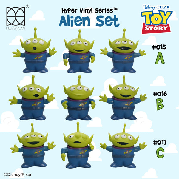 Herocross Disney Toy Story HVS#015,016,017 Alien Set Mini Figure