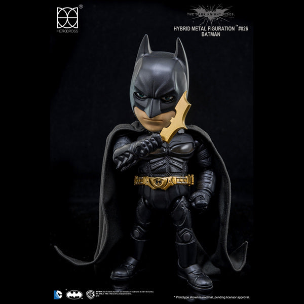 Herocross HMF#026 DC Comic Batman Dark Knight Action Figure Batarang on Interchangeable Hand Face