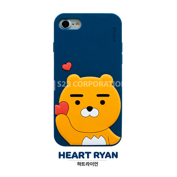 KAKAO Friends Silicon Heart Ryan iPhone Soft Case