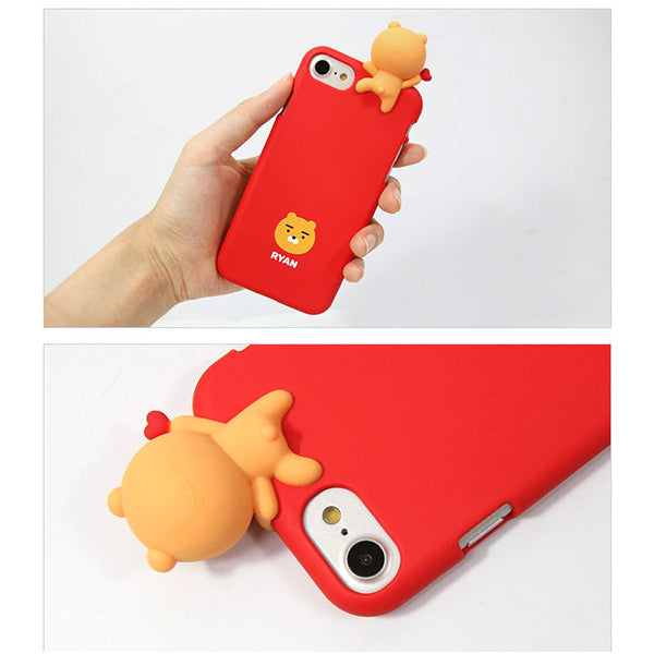 KAKAO Talk Mascot Apeach Kakao Friends iPhone Case Love Ryan Lion 韓國卡通公仔手機套保護殼心心獅子 UP-NEXT HK