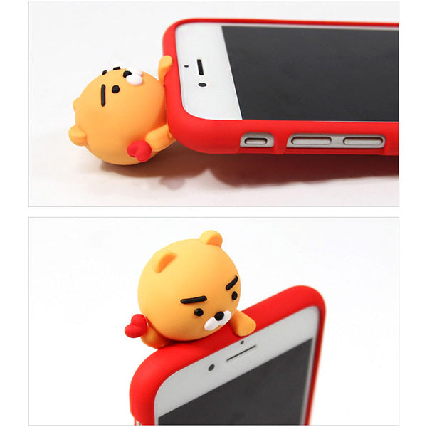 KAKAO Talk Mascot Kakao Friends iPhone Case Ryan Lion Heart 韓國卡通公仔手機套保護殼心心獅子 UP-NEXT HK