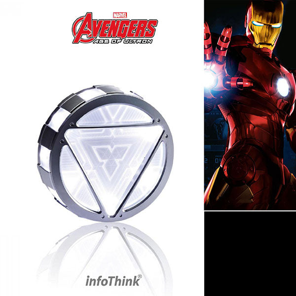 Marvel Avengers 4 Ironman Arc Reactor Power Bank 5000mah infothink Collectibles