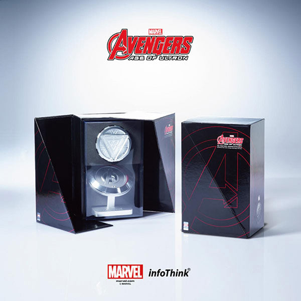 Marvel Avengers 4 Ironman Arc Reactor USB Hub Power Bank 5000mah infothink Collectibles