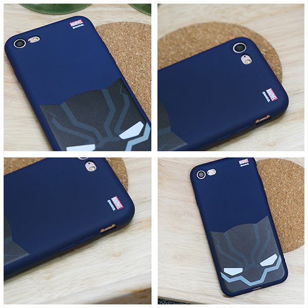 Marvel Avengers Cute Black Panther Soft iPhone Case Rubber Anti Shock Compatible XR XS MAX