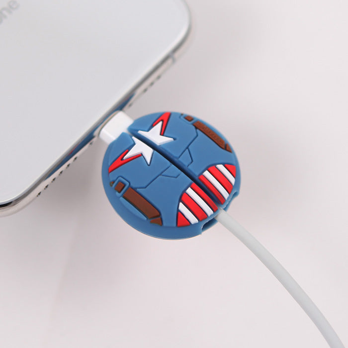 Marvel iPhone Android Smartphone USB Cable Protector Captain America