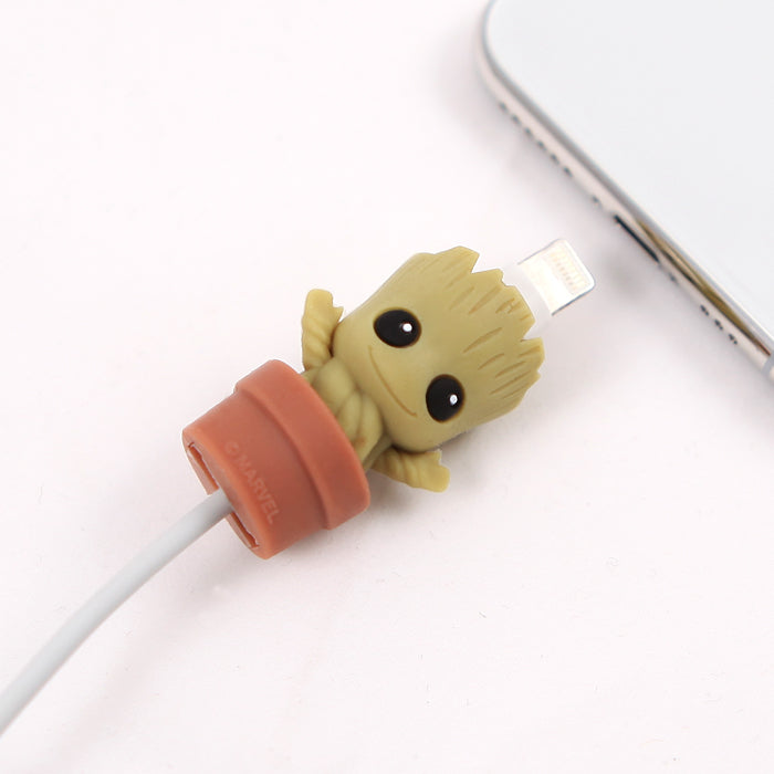 Marvel iPhone Android Smartphone Cable Protector Groot 手機USB線公仔保護套