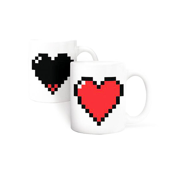 Morph Mug Pixel Heart | Kikkerland Gift Love | Up-Next HK Online Store
