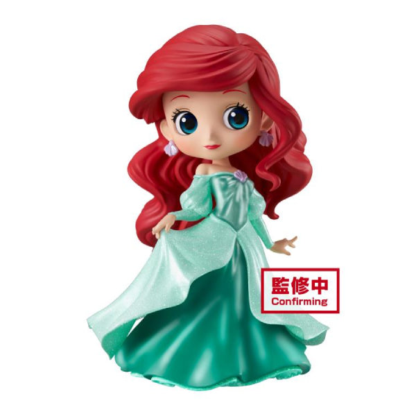 Q POSKET - DISNEY CHARACTERS -ARIEL PRINCESS DRESS- GLITTER LINE