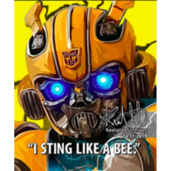 Pop Art Wall Decoration Drawing (Bumble Bee I Sting Like a Bee) 變形金剛 大黃蜂 掛畫