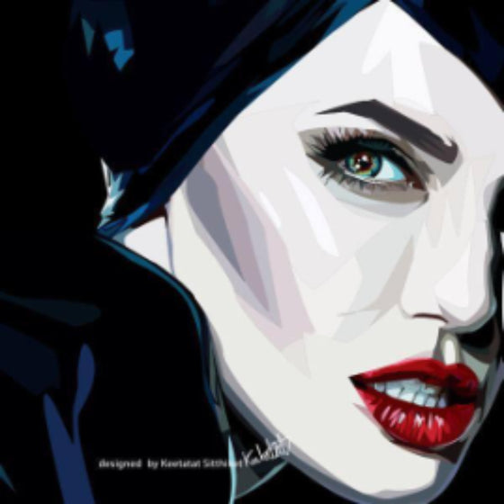 Pop Art Wall Decoration Drawing (Maleficent 2) 黑魔后 掛畫