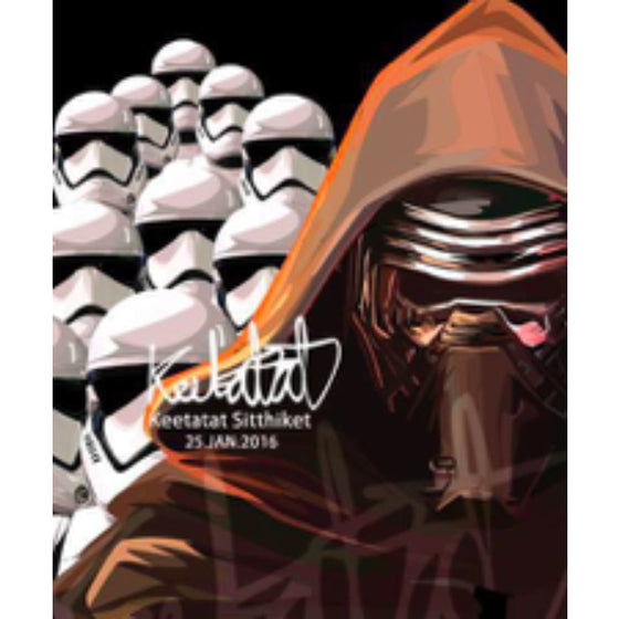 Pop Art Wall Decoration Drawing (Star Wars Kylo Ren and troopers) 星球大戰 掛畫