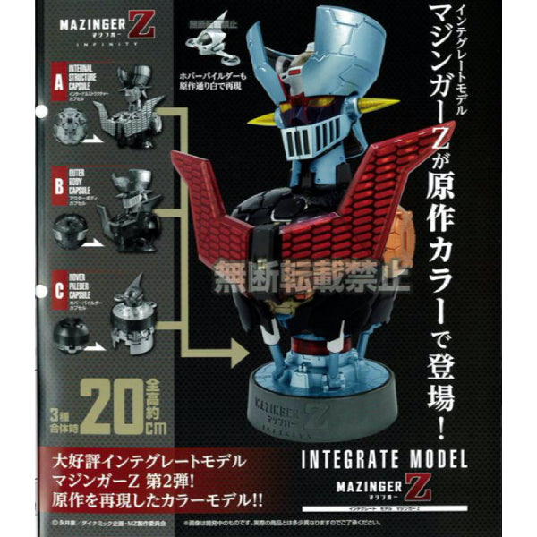 Bandai Mazinger Z Original color ver. Part 2 (Set of 3; A, B, & C) Capsule toy(Gachagacha)