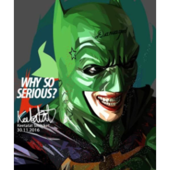 Pop Art Wall Decoration Drawing (Batman Joker) 蝙蝠俠 小丑 掛畫