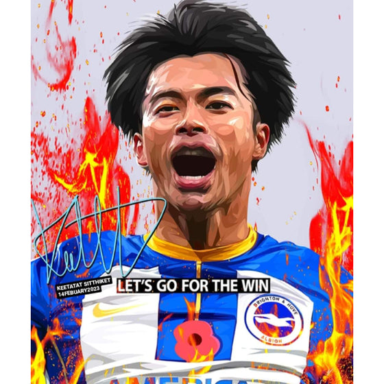 Pop Art Wall Decoration Drawing (Mitoma Kaoru) 三笘薰 掛畫