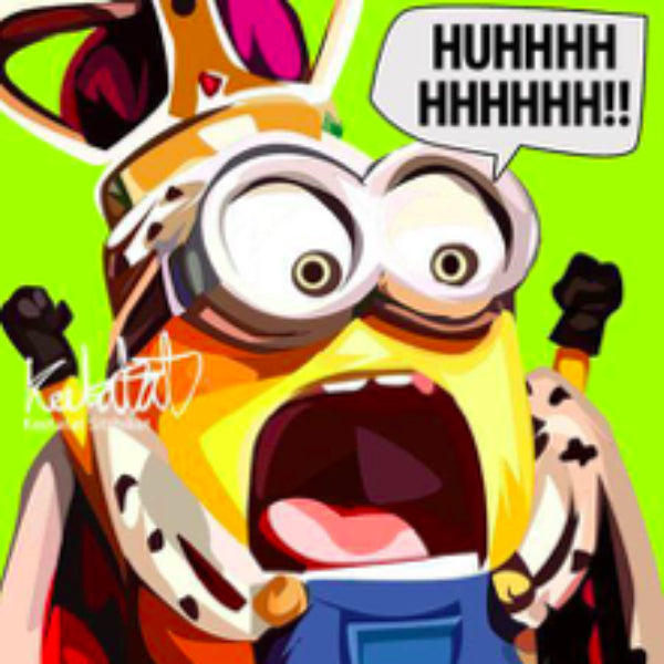 Pop Art Wall Decoration Drawing (Minions hhhhhh) 迷你兵團 掛畫