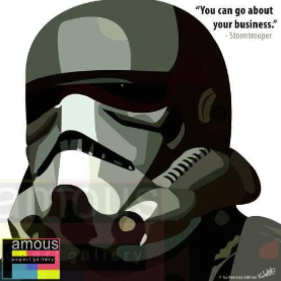 Pop Art Wall Decoration Drawing (Stormtrooper Your Business) 星球大戰 掛畫