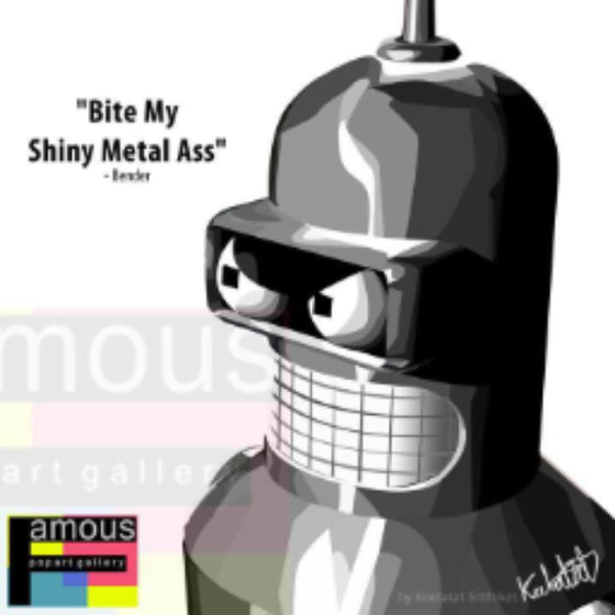 Pop Art Wall Decoration Drawing (Bender) 乃出個未來 Futurama 傻機 掛畫