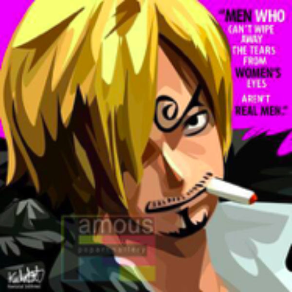 Pop Art Wall Decoration Drawing (Sanji) 海賊王 山治 掛畫