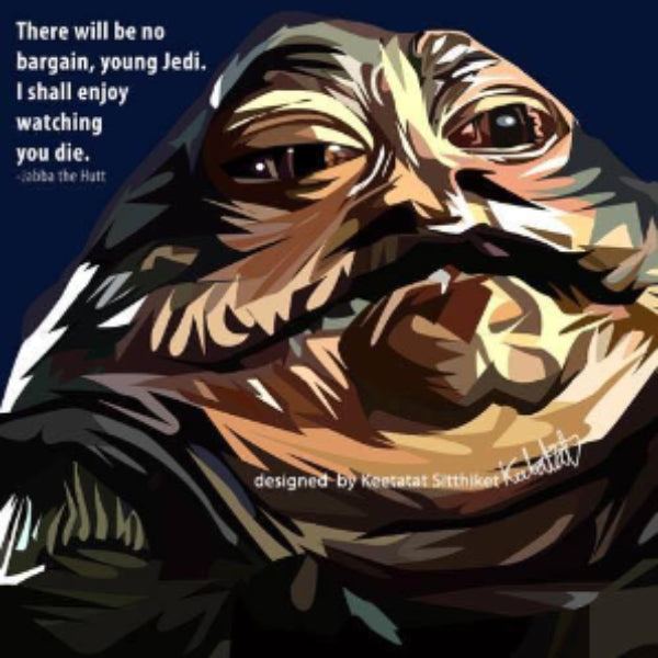 Pop Art Wall Decoration Drawing (Jabba the Hutt) 星球大戰 掛畫