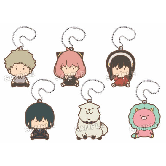 Chubby-Cubby Spy x Family Rubber Keychain (set of 6) 間諜家家酒 間諜過家家 安妮亞 アーニャ 鎖匙扣 掛飾 吊飾 chabi