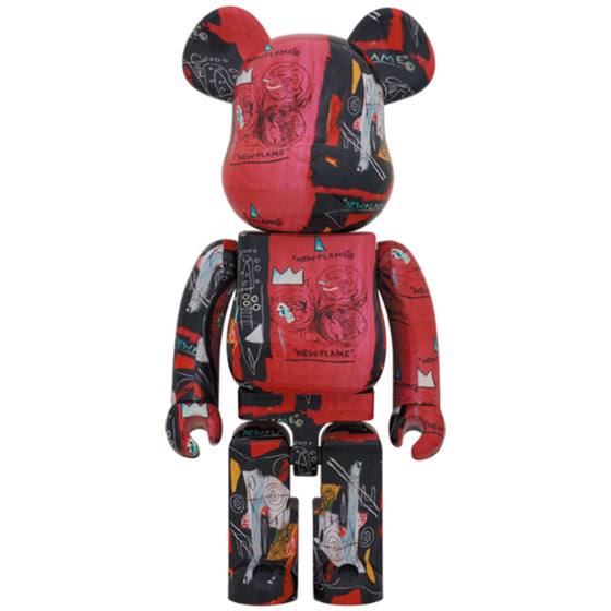 BE@RBRICK Andy Warhol × JEAN-MICHEL BASQUIAT #1 1000％